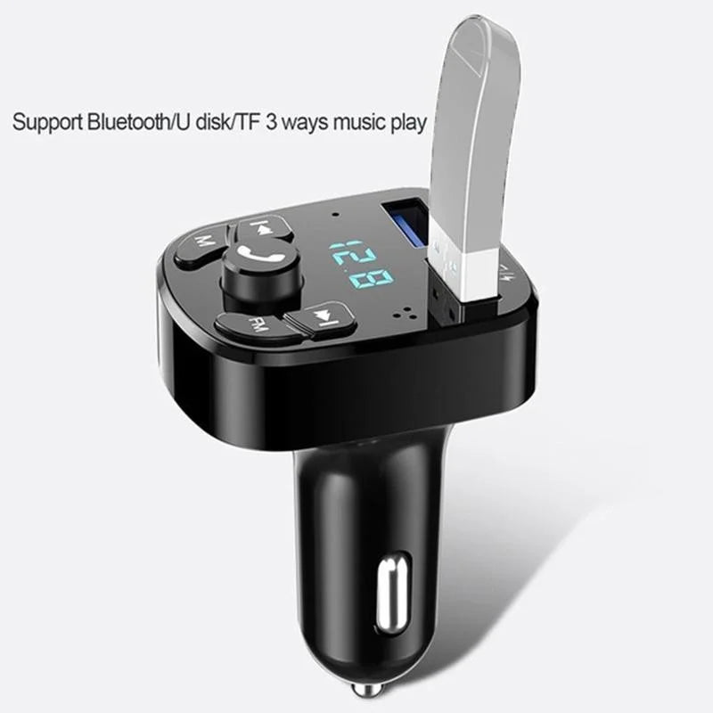 Car Bluetooth 5.0 FM Transmitter & MP3 Music Player