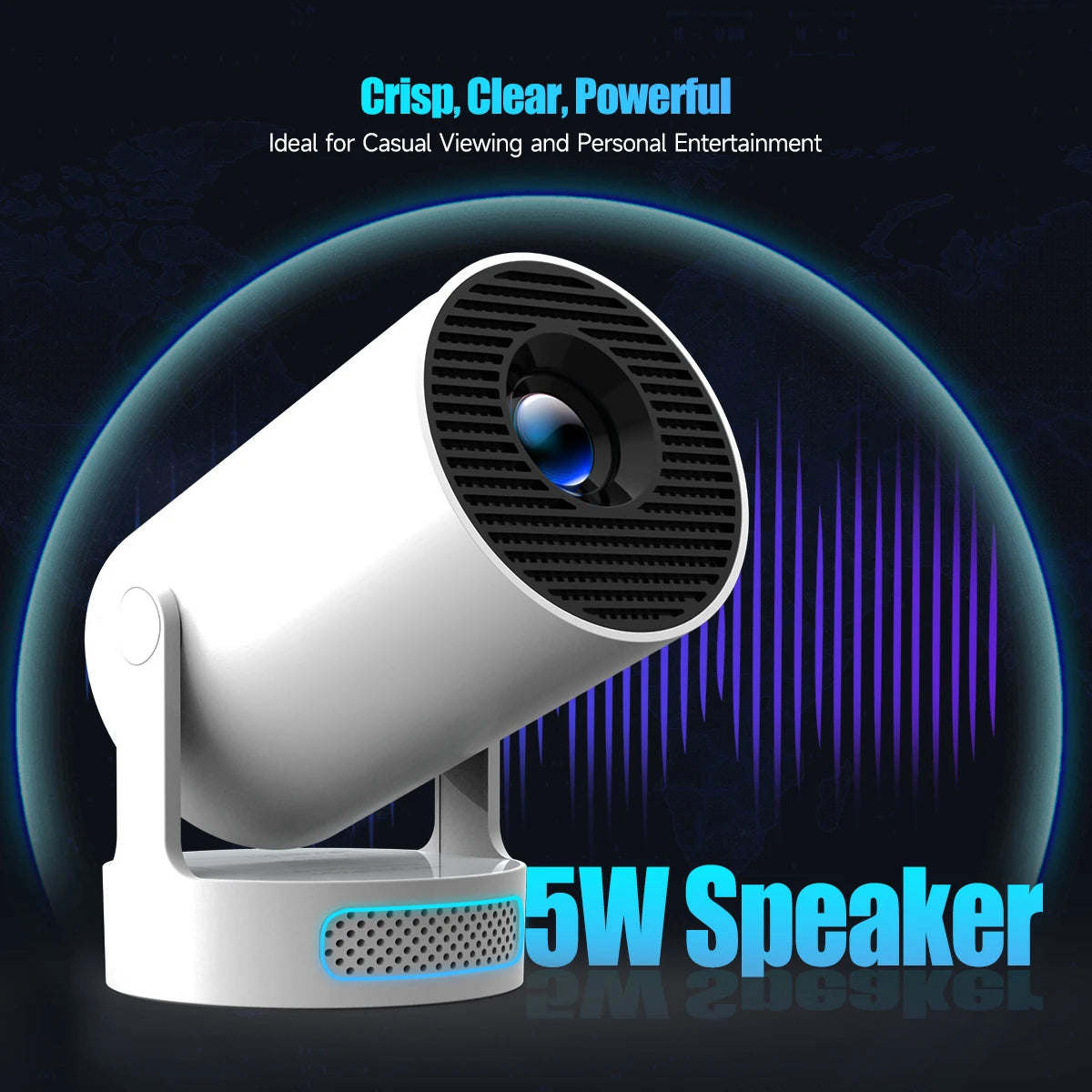 HY300 Pro+ Smart Mini Projector
