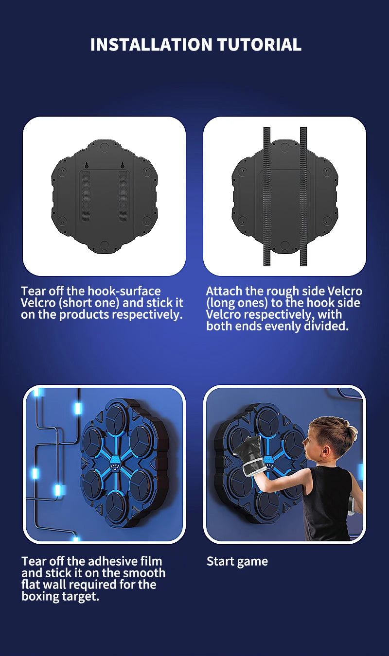 BeatBoxer™ Pro – Bluetooth Boxing Wall Target with Music & Light Cues