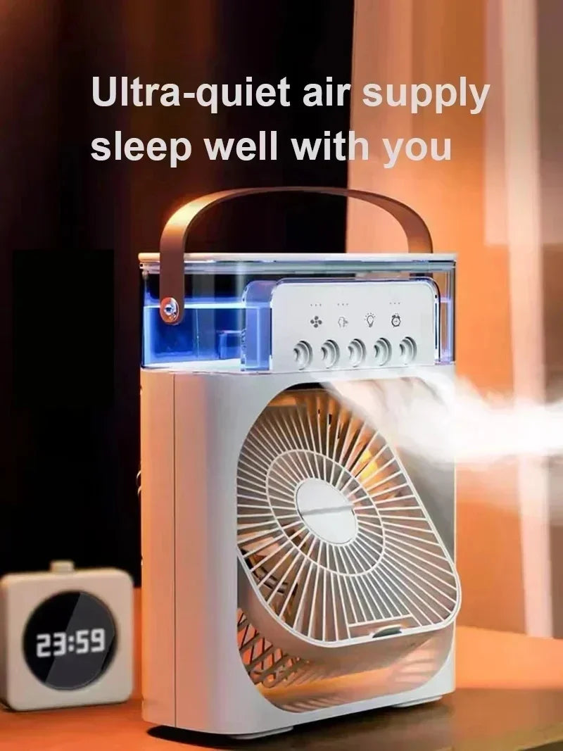 Mini Air Conditioner Fan 3-in-1 – Portable Humidifier, Cooler & Fan ❄️
