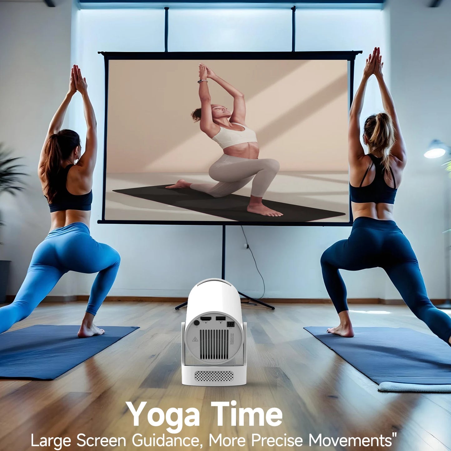 HY300 Pro+ Smart Mini Projector