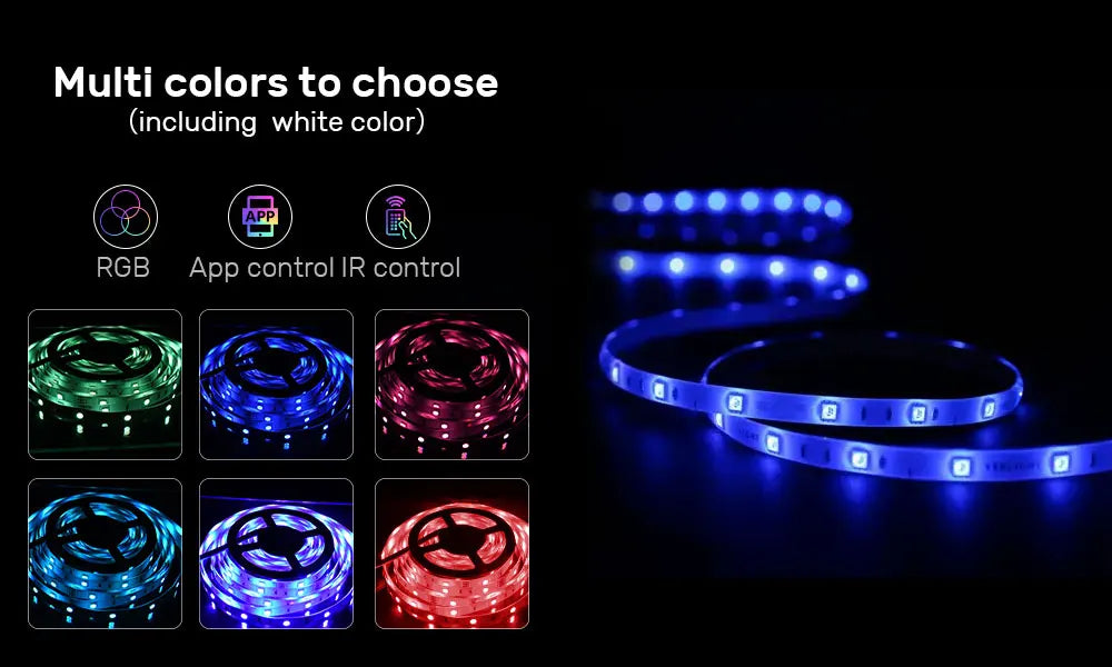 LumaBeats™ RGB LED Light Strip – Party-Ready, Music Reactive