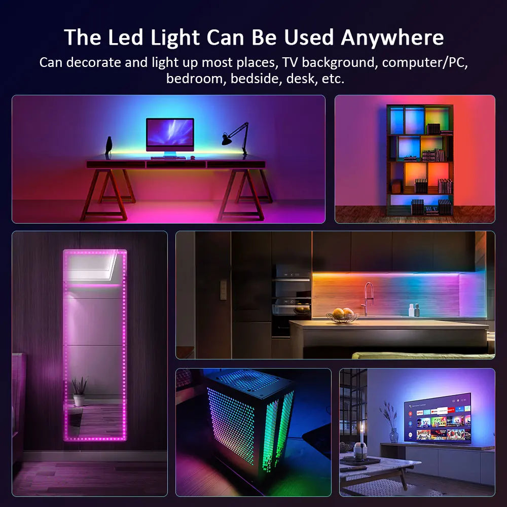LumaBeats™ RGB LED Light Strip – Party-Ready, Music Reactive