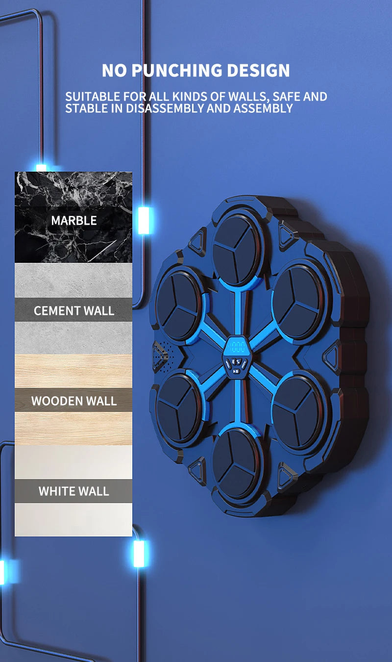 BeatBoxer™ Pro – Bluetooth Boxing Wall Target with Music & Light Cues