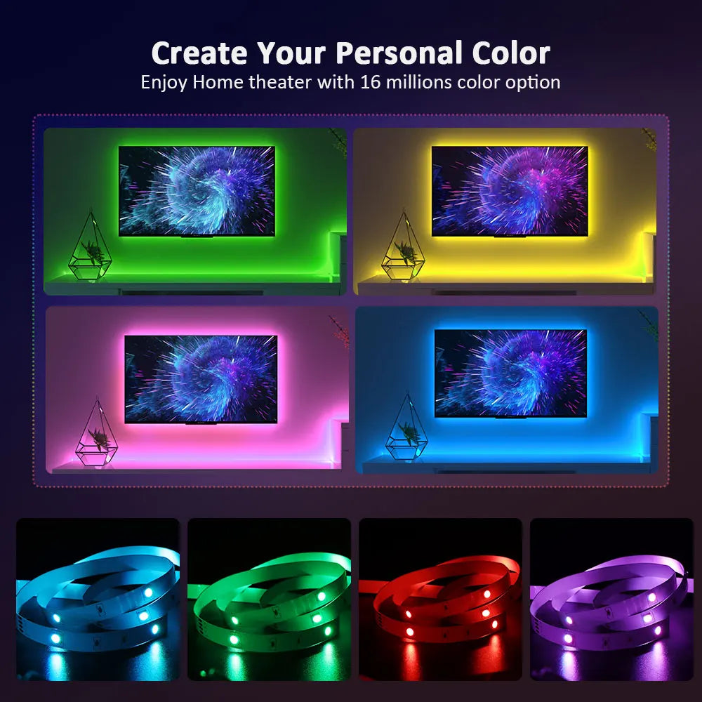 LumaBeats™ RGB LED Light Strip – Party-Ready, Music Reactive
