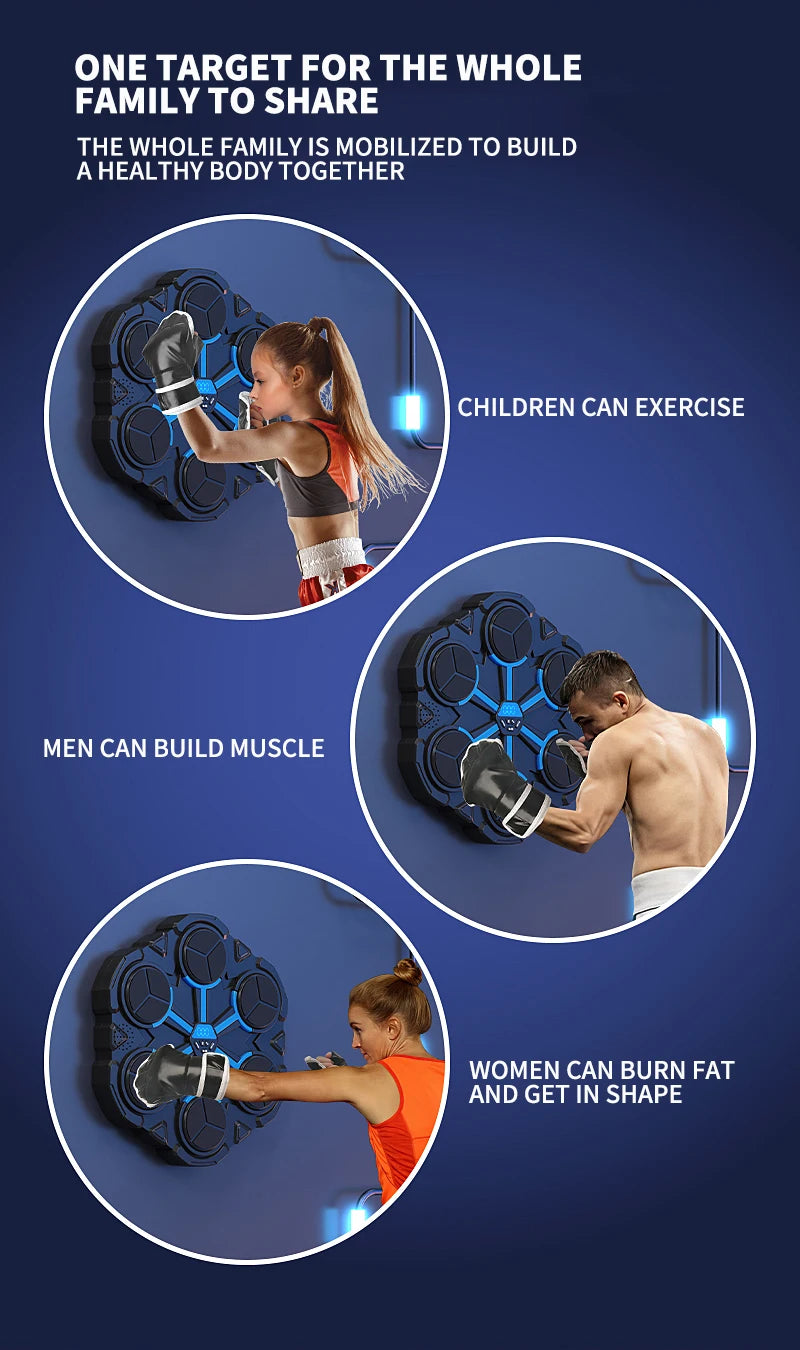 BeatBoxer™ Pro – Bluetooth Boxing Wall Target with Music & Light Cues