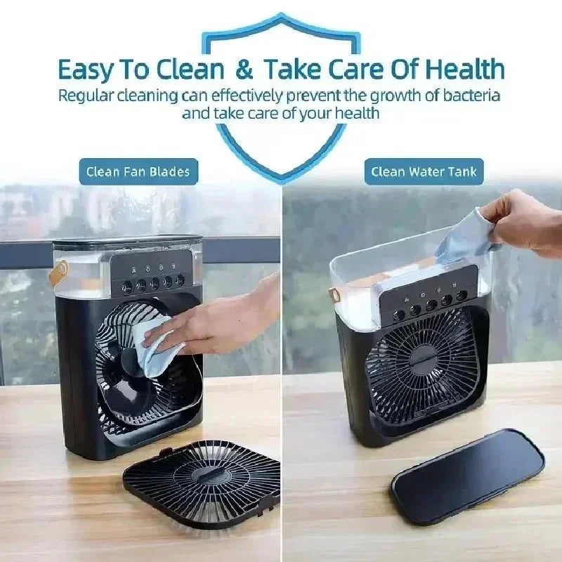 Mini Air Conditioner Fan 3-in-1 – Portable Humidifier, Cooler & Fan ❄️